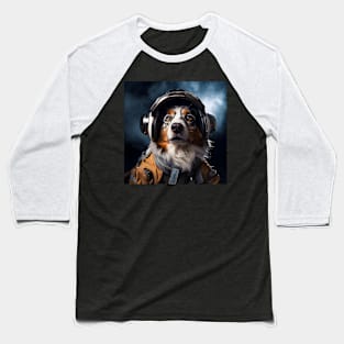 Astro Dog - Australian Shepherd Baseball T-Shirt